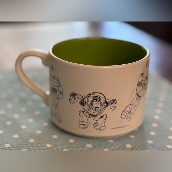 π Disney Store Art of Pixar Mug, Buzz Lightyear Sketch Toy Story Mug Stackable - Picture 4 of 8